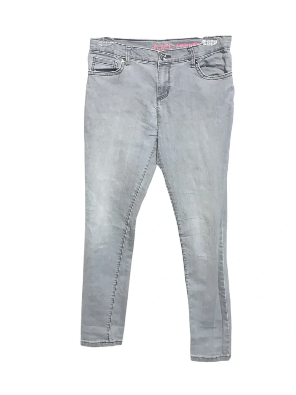 The Children’s Place Light Gray Girls 14 Super Skinny Jeans